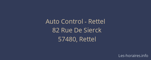 Auto Control - Rettel