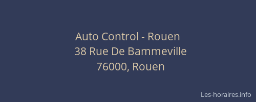 Auto Control - Rouen