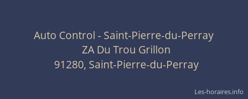 Auto Control - Saint-Pierre-du-Perray