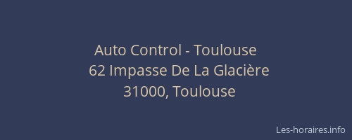 Auto Control - Toulouse