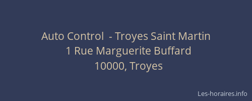 Auto Control  - Troyes Saint Martin