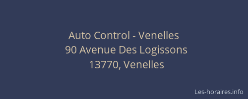 Auto Control - Venelles