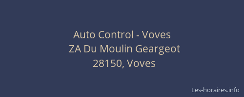 Auto Control - Voves