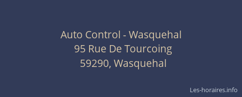 Auto Control - Wasquehal