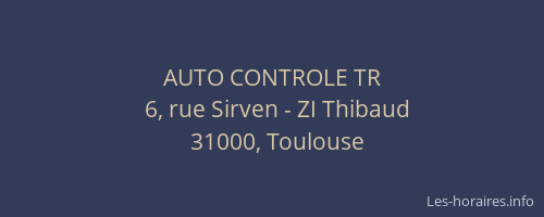 AUTO CONTROLE TR