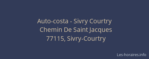 Auto-costa - Sivry Courtry