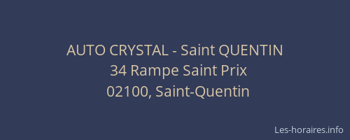 AUTO CRYSTAL - Saint QUENTIN
