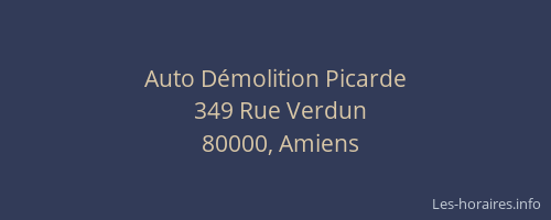 Auto Démolition Picarde
