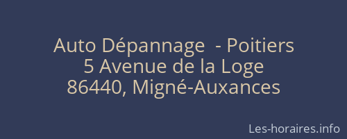 Auto Dépannage  - Poitiers
