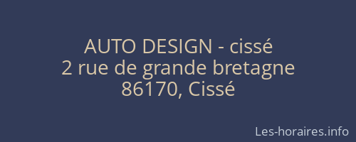 AUTO DESIGN - cissé
