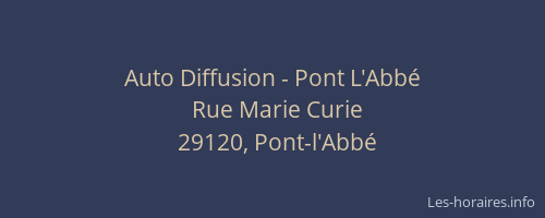 Auto Diffusion - Pont L'Abb&eacute;