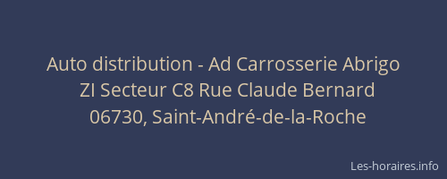 Auto distribution - Ad Carrosserie Abrigo