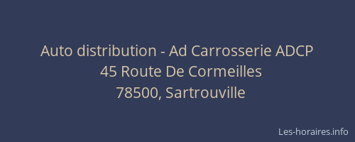 Auto distribution - Ad Carrosserie ADCP