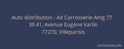 Auto distribution - Ad Carrosserie Amg 77