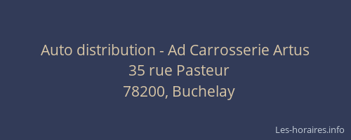 Auto distribution - Ad Carrosserie Artus