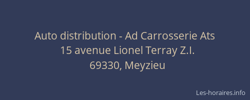 Auto distribution - Ad Carrosserie Ats