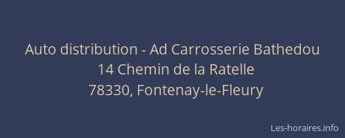 Auto distribution - Ad Carrosserie Bathedou