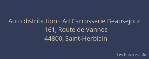 Auto distribution - Ad Carrosserie Beausejour