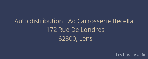Auto distribution - Ad Carrosserie Becella
