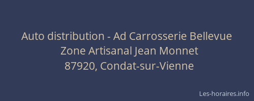 Auto distribution - Ad Carrosserie Bellevue