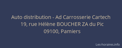 Auto distribution - Ad Carrosserie Cartech