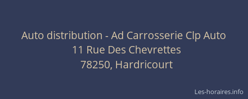 Auto distribution - Ad Carrosserie Clp Auto