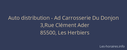 Auto distribution - Ad Carrosserie Du Donjon
