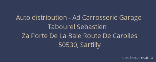 Auto distribution - Ad Carrosserie Garage Tabourel Sebastien