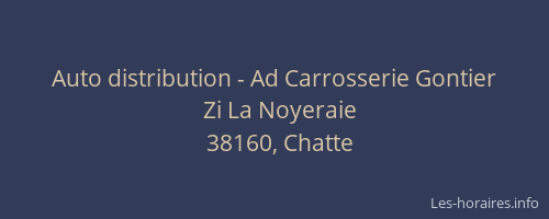 Auto distribution - Ad Carrosserie Gontier