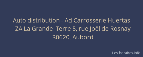 Auto distribution - Ad Carrosserie Huertas
