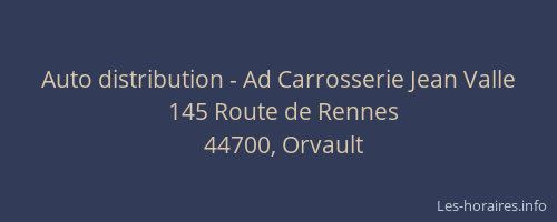 Auto distribution - Ad Carrosserie Jean Valle