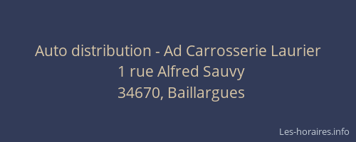 Auto distribution - Ad Carrosserie Laurier
