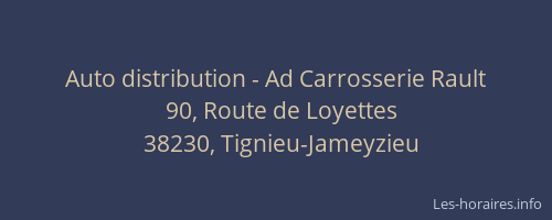 Auto distribution - Ad Carrosserie Rault