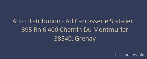 Auto distribution - Ad Carrosserie Spitalieri
