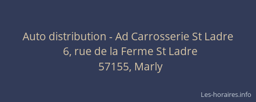 Auto distribution - Ad Carrosserie St Ladre