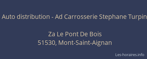 Auto distribution - Ad Carrosserie Stephane Turpin