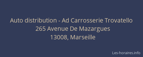 Auto distribution - Ad Carrosserie Trovatello