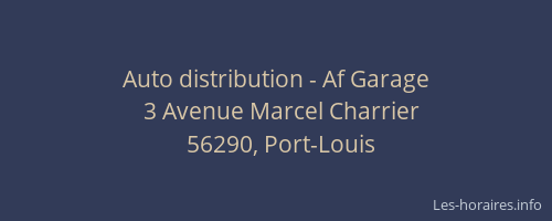 Auto distribution - Af Garage