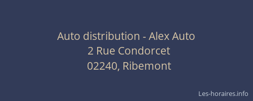 Auto distribution - Alex Auto
