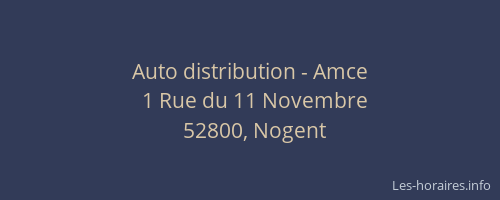 Auto distribution - Amce