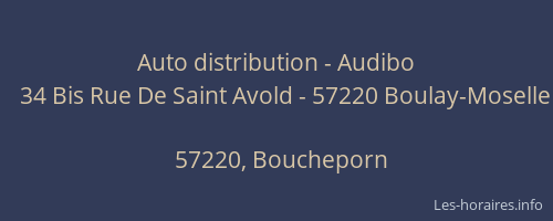 Auto distribution - Audibo