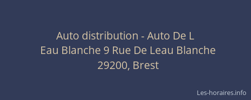 Auto distribution - Auto De L