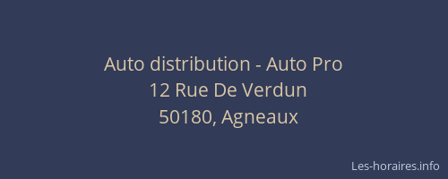 Auto distribution - Auto Pro