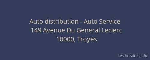 Auto distribution - Auto Service