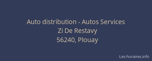 Auto distribution - Autos Services