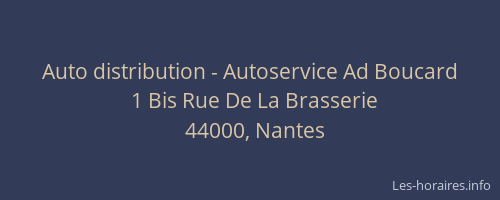 Auto distribution - Autoservice Ad Boucard