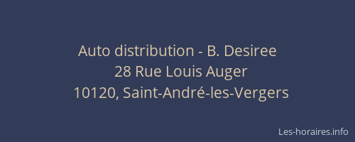 Auto distribution - B. Desiree