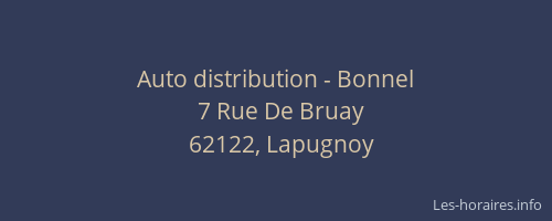 Auto distribution - Bonnel