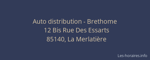 Auto distribution - Brethome