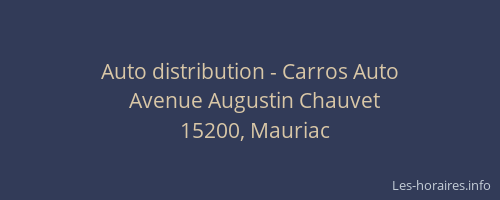 Auto distribution - Carros Auto